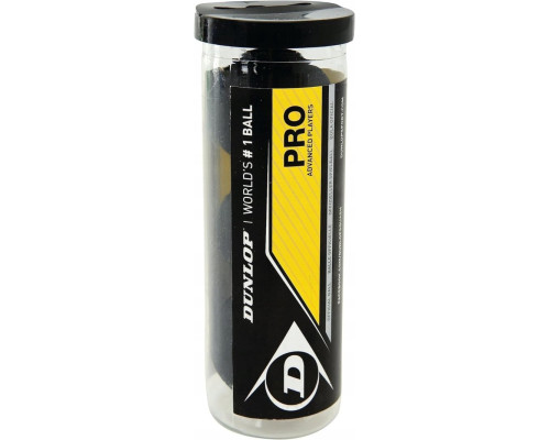 М'ячі для сквошу Dunlop PRO 3 шт, чорні