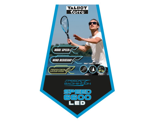 Набір для бадмінтону TALBOT-TORRO Speed 6600 LED Lotki, різнкольоровий