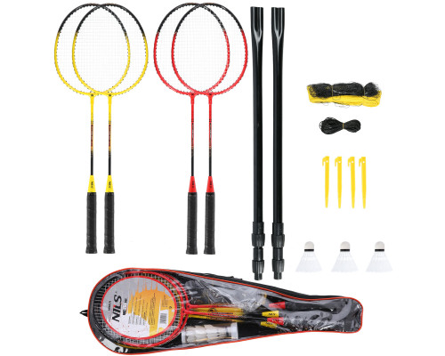 Набір для бадмінтону NILS NRZ264, жовто-червоний