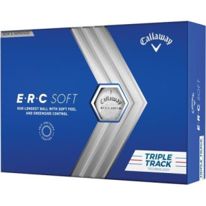 М'ячі для гольфу Callaway ERC Soft Triple Track 2023 12 шт, білі