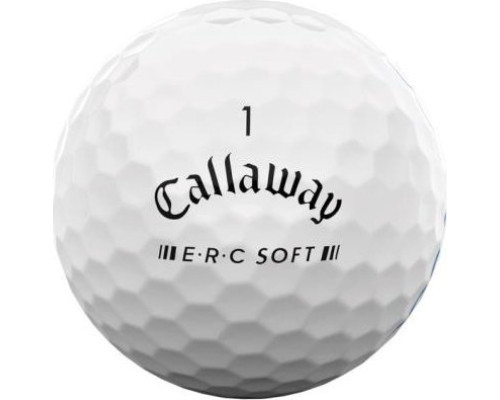 М'ячі для гольфу Callaway ERC Soft Triple Track 2023 12 шт, білі М'ячі для гольфу Callaway ERC Soft Triple Track 2023 12 шт, білі