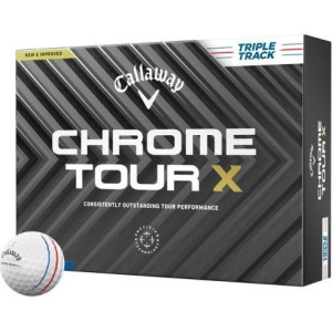 М'ячі для гольфу Callaway Chrome Tour X Triple Track 12 шт, білі