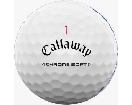 М'ячі для гольфу Callaway Chrome Soft Triple Track 2024 12 шт, білі М'ячі для гольфу Callaway Chrome Soft Triple Track 2024 12 шт, білі