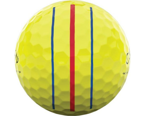М'ячі для гольфу Callaway Chrome Soft X Triple Track 3 шт, жовті М'ячі для гольфу Callaway Chrome Soft X Triple Track 3 шт, жовті