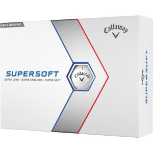 М'ячі для гольфу Callaway Supersoft 12 шт, білі