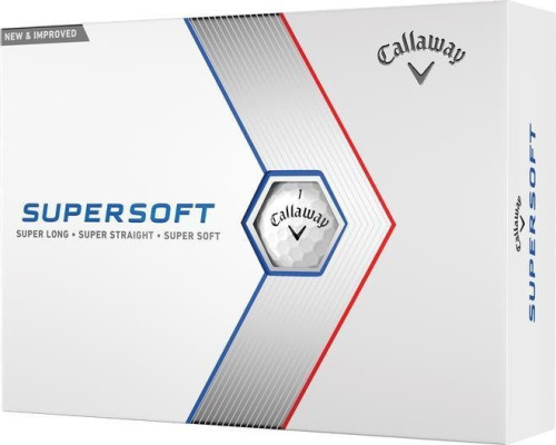 М'ячі для гольфу Callaway Supersoft 12 шт, білі М'ячі для гольфу Callaway Supersoft 12 шт, білі