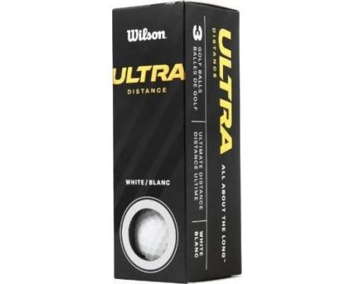 М'ячі для гольфу Wilson ULTRA Distance 2023 15 шт, жовті М'ячі для гольфу Wilson ULTRA Distance 2023 15 шт, жовті