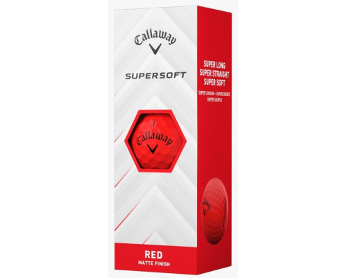 М'ячі для гольфу Callaway Supersoft 12 шт, червоний М'ячі для гольфу Callaway Supersoft 12 шт, червоний