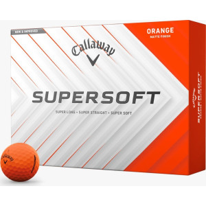 М'ячі для гольфу Callaway Supersoft 12 шт, помаранчеві