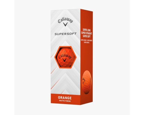 М'ячі для гольфу Callaway Supersoft 12 шт, помаранчеві М'ячі для гольфу Callaway Supersoft 12 шт, помаранчеві