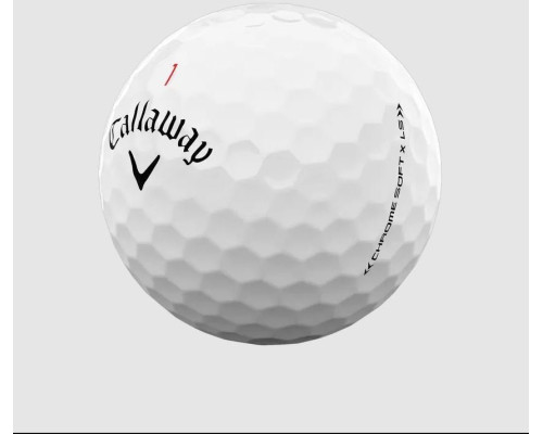 М'ячі для гольфу Callaway Chrome Soft  X LS 3 шт, білі М'ячі для гольфу Callaway Chrome Soft  X LS 3 шт, білі