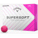 М'ячі для гольфу Callaway Supersoft 2025 12 шт, рожеві