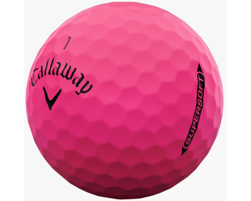 М'ячі для гольфу Callaway Supersoft 2025 12 шт, рожеві М'ячі для гольфу Callaway Supersoft 2025 12 шт, рожеві