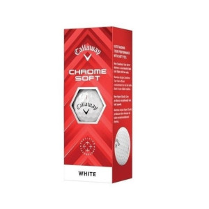 М'ячі для гольфу Callaway Chrome Soft 2024 3 шт, білі