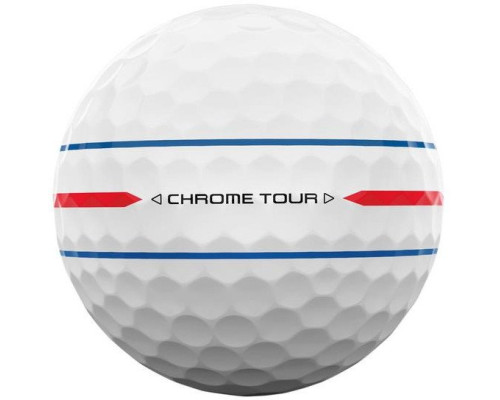М'ячі для гольфу Callaway Chrome Tour TripleTrack 360 12 шт, білі М'ячі для гольфу Callaway Chrome Tour TripleTrack 360 12 шт, білі