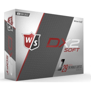 М'ячі для гольфу Wilson Staff DX2 Soft 12 шт, білі