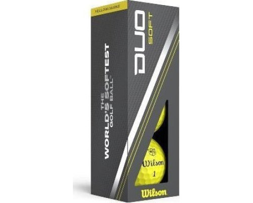 М'ячі для гольфу Wilson Staff Duo Soft 12 шт, жовті М'ячі для гольфу Wilson Staff Duo Soft 12 шт, жовті