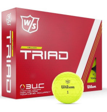 М'ячі для гольфу Wilson Staff TRIAD 12 шт, жовті