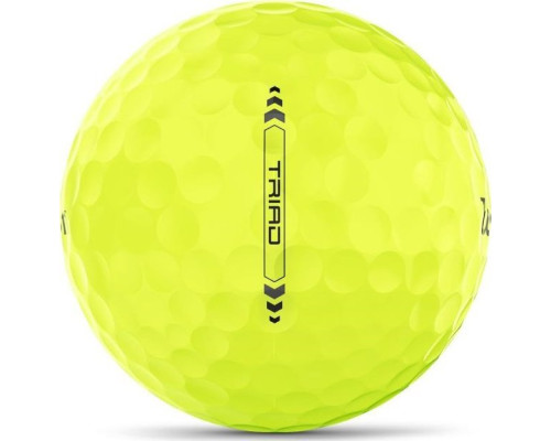 М'ячі для гольфу Wilson Staff TRIAD 12 шт, жовті М'ячі для гольфу Wilson Staff TRIAD 12 шт, жовті