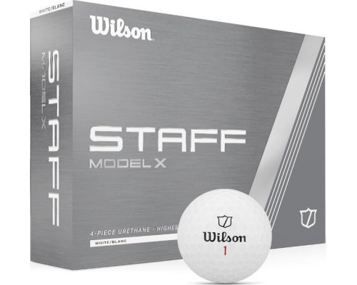 М'ячі для гольфу Wilson Staff Model X 12 шт, білі М'ячі для гольфу Wilson Staff Model X 12 шт, білі