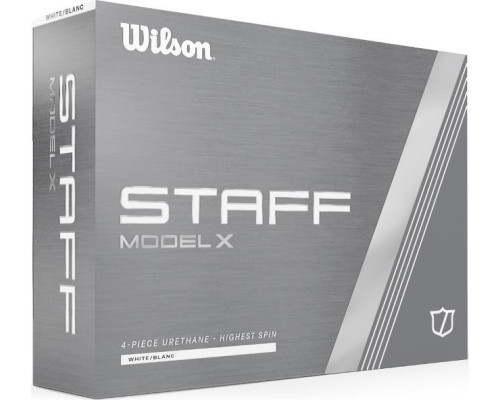 М'ячі для гольфу Wilson Staff Model X 12 шт, білі М'ячі для гольфу Wilson Staff Model X 12 шт, білі