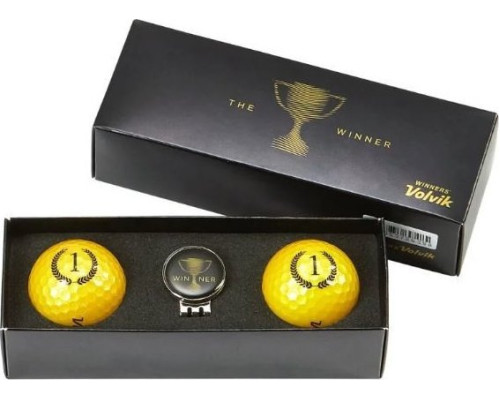 М'ячі для гольфу Volvik Champion 2 шт, жовті М'ячі для гольфу Volvik Champion 2 шт, жовті