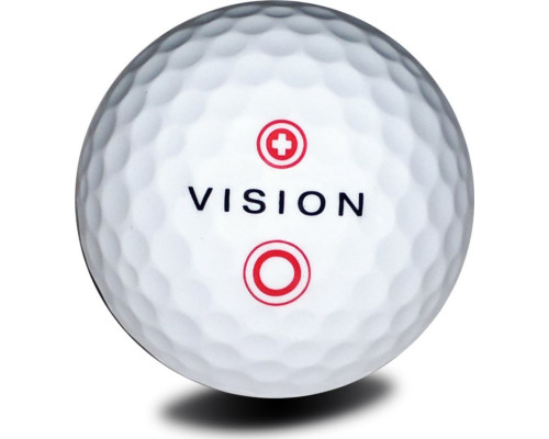 М'ячі для гольфу Vision PRO-TOUR X * WJB 12 шт, біло-червоний М'ячі для гольфу Vision PRO-TOUR X * WJB 12 шт, біло-червоний