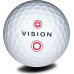 М'ячі для гольфу Vision PRO-TOUR X * WJB 12 шт, біло-червоний