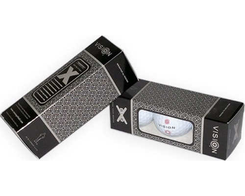 М'ячі для гольфу Vision PRO-TOUR X * WJB 12 шт, біло-червоний М'ячі для гольфу Vision PRO-TOUR X * WJB 12 шт, біло-червоний