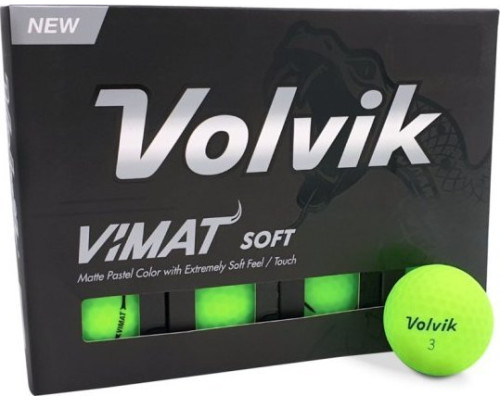 М'ячі для гольфу Volvik Vimat Soft 12 шт, зелені М'ячі для гольфу Volvik Vimat Soft 12 шт, зелені
