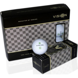 М'ячі для гольфу Vision PRO-TOUR X * WJB 12 шт, біло-зелені