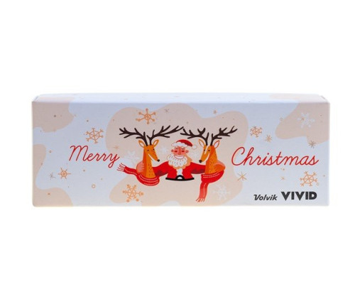 М'ячі для гольфу Volvik Christmas 2 шт, біло-помаранчевий М'ячі для гольфу Volvik Christmas 2 шт, біло-помаранчевий