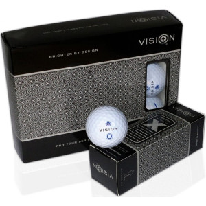 М'ячі для гольфу Vision PRO-TOUR X * WJB 12 шт, біло-сині