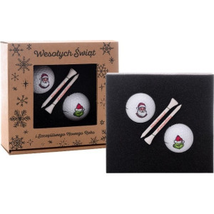 М'ячі для гольфу Nassau Merry Christmas 2 шт, білі