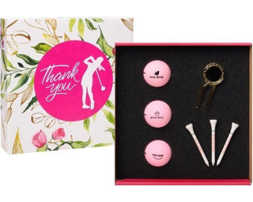 М'ячі для гольфу Toma Thank You Ladies Pack 3 шт, рожеві М'ячі для гольфу Toma Thank You Ladies Pack 3 шт, рожеві