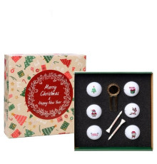 М'ячі для гольфу Toma Merry Christmas 6 шт, білі