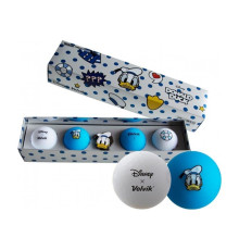 М'ячі для гольфу Volvik Disney Donald 4 шт, блакитно-сірі