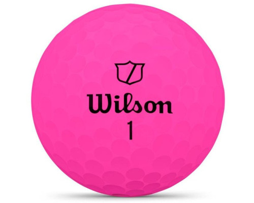 М'ячі для гольфу Wilson Duo Soft 2025 12 шт, рожеві М'ячі для гольфу Wilson Duo Soft 2025 12 шт, рожеві