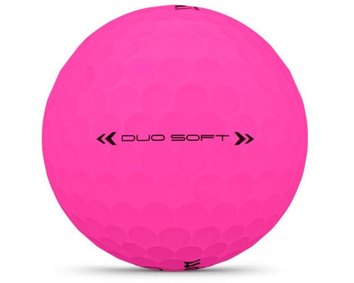 М'ячі для гольфу Wilson Duo Soft 2025 12 шт, рожеві М'ячі для гольфу Wilson Duo Soft 2025 12 шт, рожеві