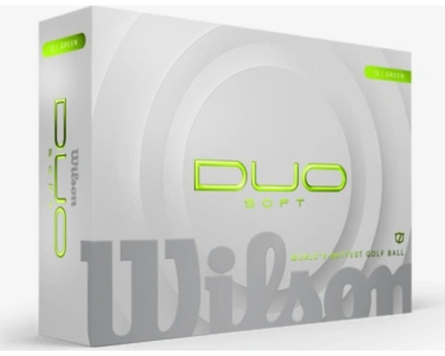 М'ячі для гольфу Wilson Staff Duo Soft 2025 12 шт, зелені М'ячі для гольфу Wilson Staff Duo Soft 2025 12 шт, зелені