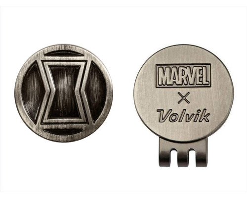 М'ячі для гольфу Volvik Marvel BLACK WIDOW 4 шт, чорно-сірі