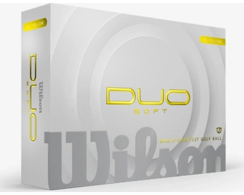 М'ячі для гольфу Wilson Staff Duo Soft 2025 12 шт, жовті М'ячі для гольфу Wilson Staff Duo Soft 2025 12 шт, жовті