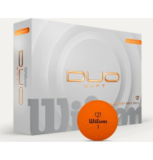 М'ячі для гольфу Wilson Staff Duo Soft 2025 12 шт, помаранчеві
