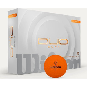 М'ячі для гольфу Wilson Staff Duo Soft 2025 12 шт, помаранчеві