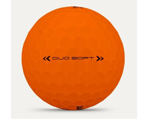 М'ячі для гольфу Wilson Staff Duo Soft 2025 12 шт, помаранчеві М'ячі для гольфу Wilson Staff Duo Soft 2025 12 шт, помаранчеві