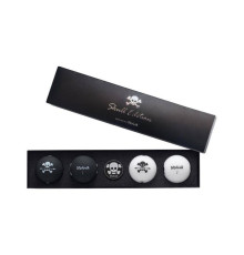 М'ячі для гольфу Volvik Skull 4 шт, чорно-білі