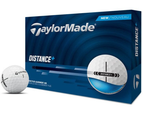 М'ячі для гольфу Taylor Made Distance 2025 12 шт, білі