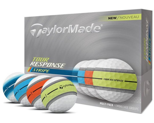М'ячі для гольфу Taylor Made Tour Response Stripe Multi 2025 12 шт, різнокольорові