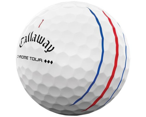М'ячі для гольфу Callaway Chrome Tour Triple Diamond Track 2025 12 шт, білі М'ячі для гольфу Callaway Chrome Tour Triple Diamond Track 2025 12 шт, білі