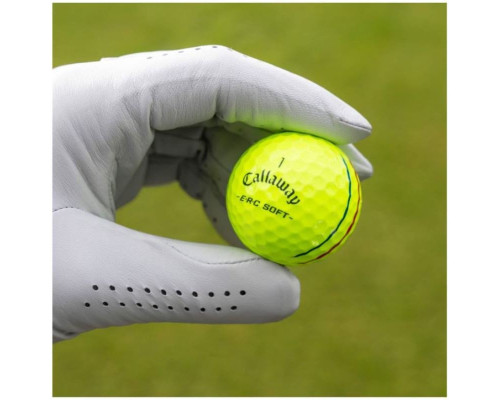 М'ячі для гольфу Callaway ERC Soft 2025 12 шт, жовті М'ячі для гольфу Callaway ERC Soft 2025 12 шт, жовті